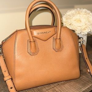 Givenchy Mini Antigona Chestnut Bag 100% Authentic